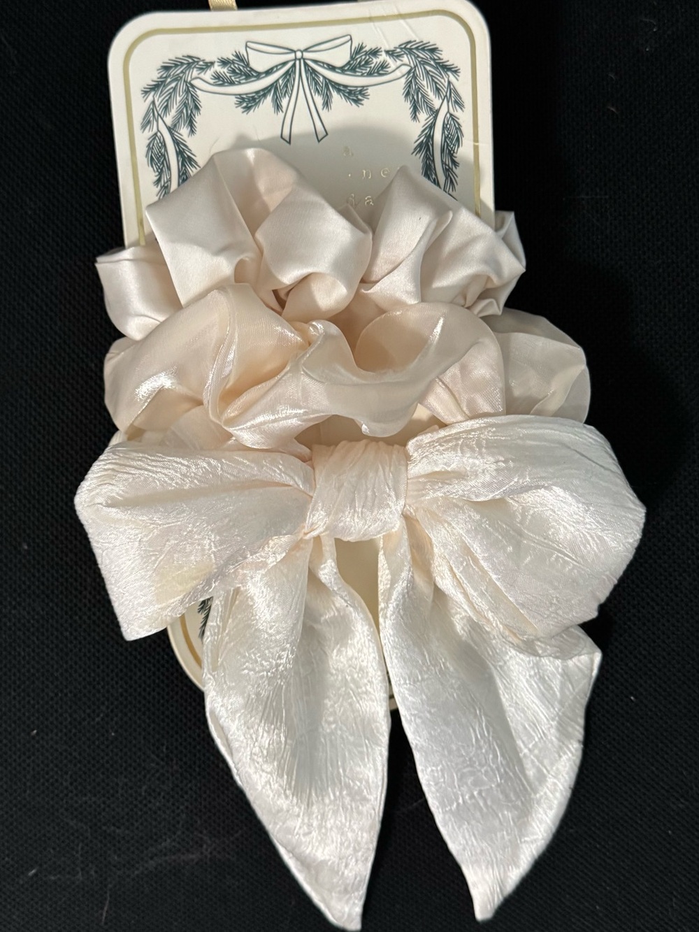 Satin Bow & Scrunchie Set - Picture 2 of 7